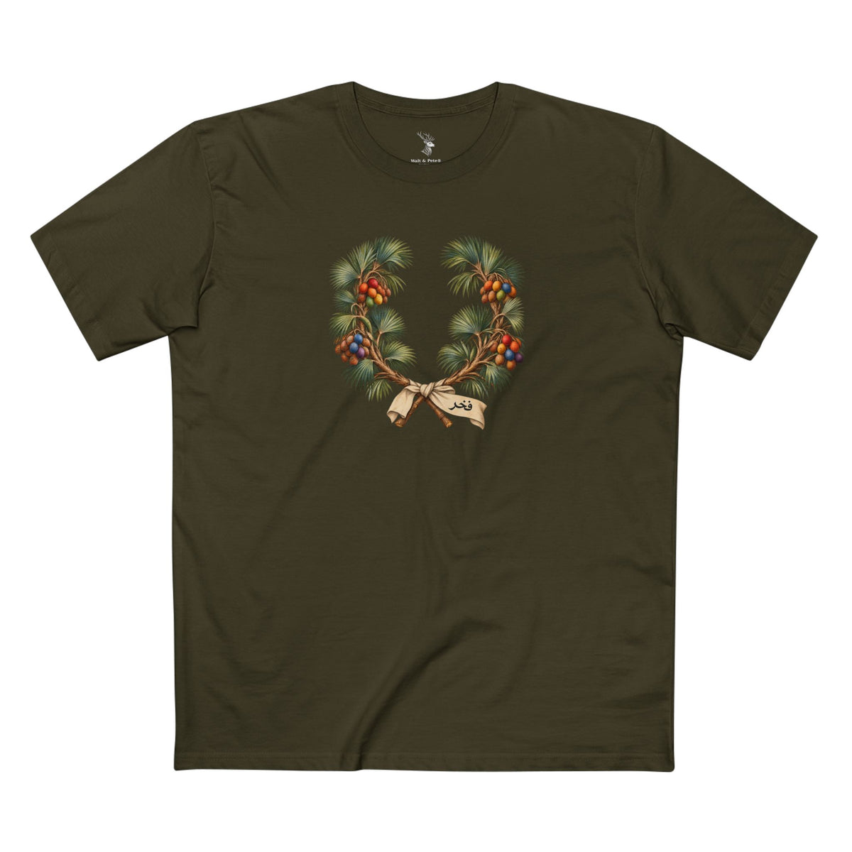 Sudanese Doum Palm Fakhr Pride Laurel Wreath T-Shirt — Enduring Connection