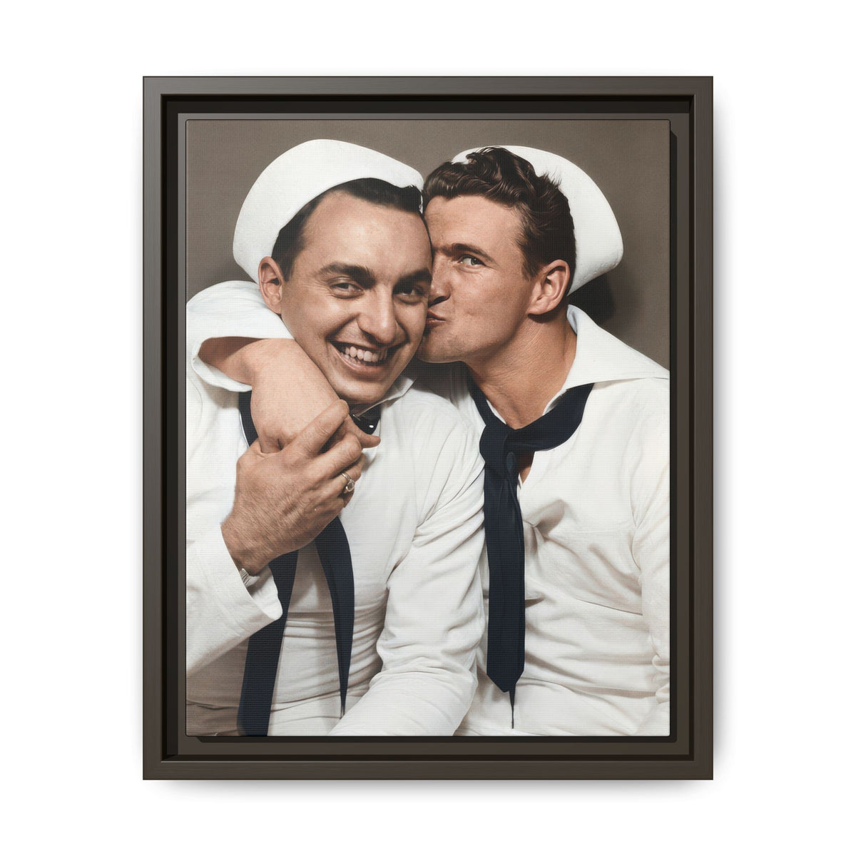 paire 155 | Framed Vintage Photo - Matte Canvas
