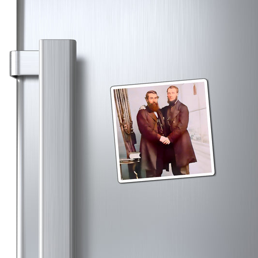 paire 022 | Magnets Gay Mormon Couple Vintage Queer LGBTQ Husband LGBTQ Suit Holding Hands