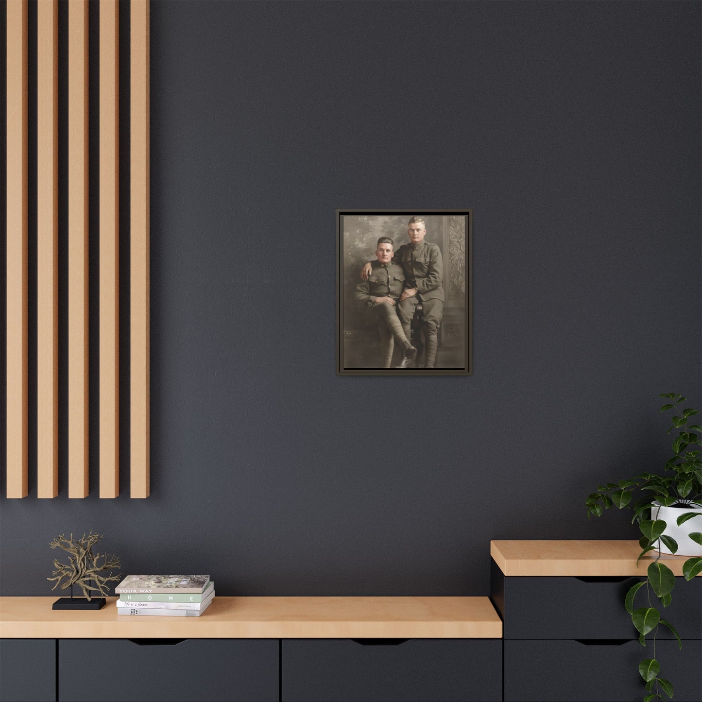 paire 114 | Framed Vintage Photo - Matte Canvas