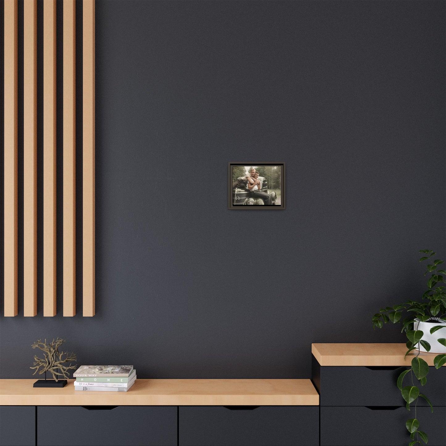 paire 045 | Framed Vintage Photo - Matte Canvas