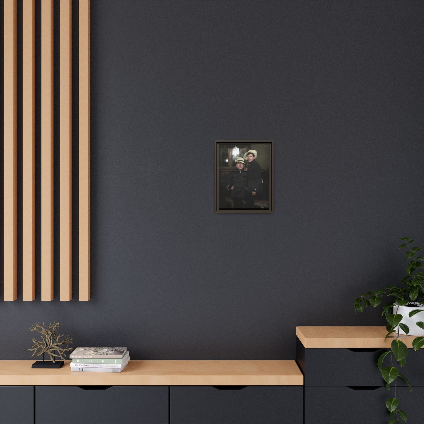 paire 056 | Framed Vintage Photo - Matte Canvas