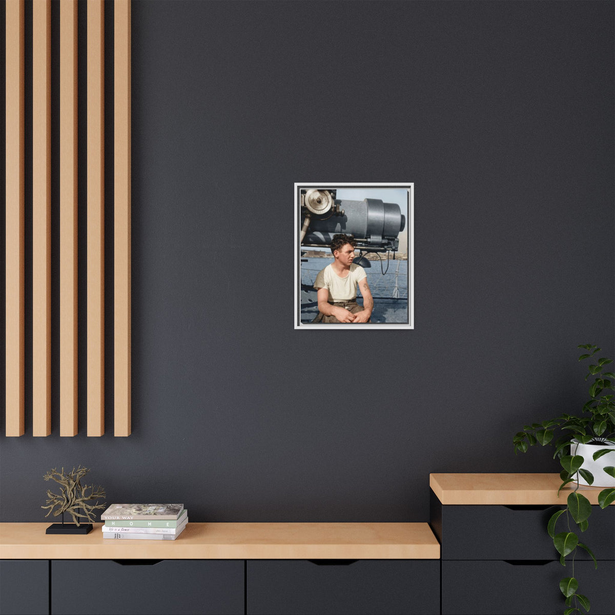 celibataire 026 | Framed Vintage Photo - Matte Canvas
