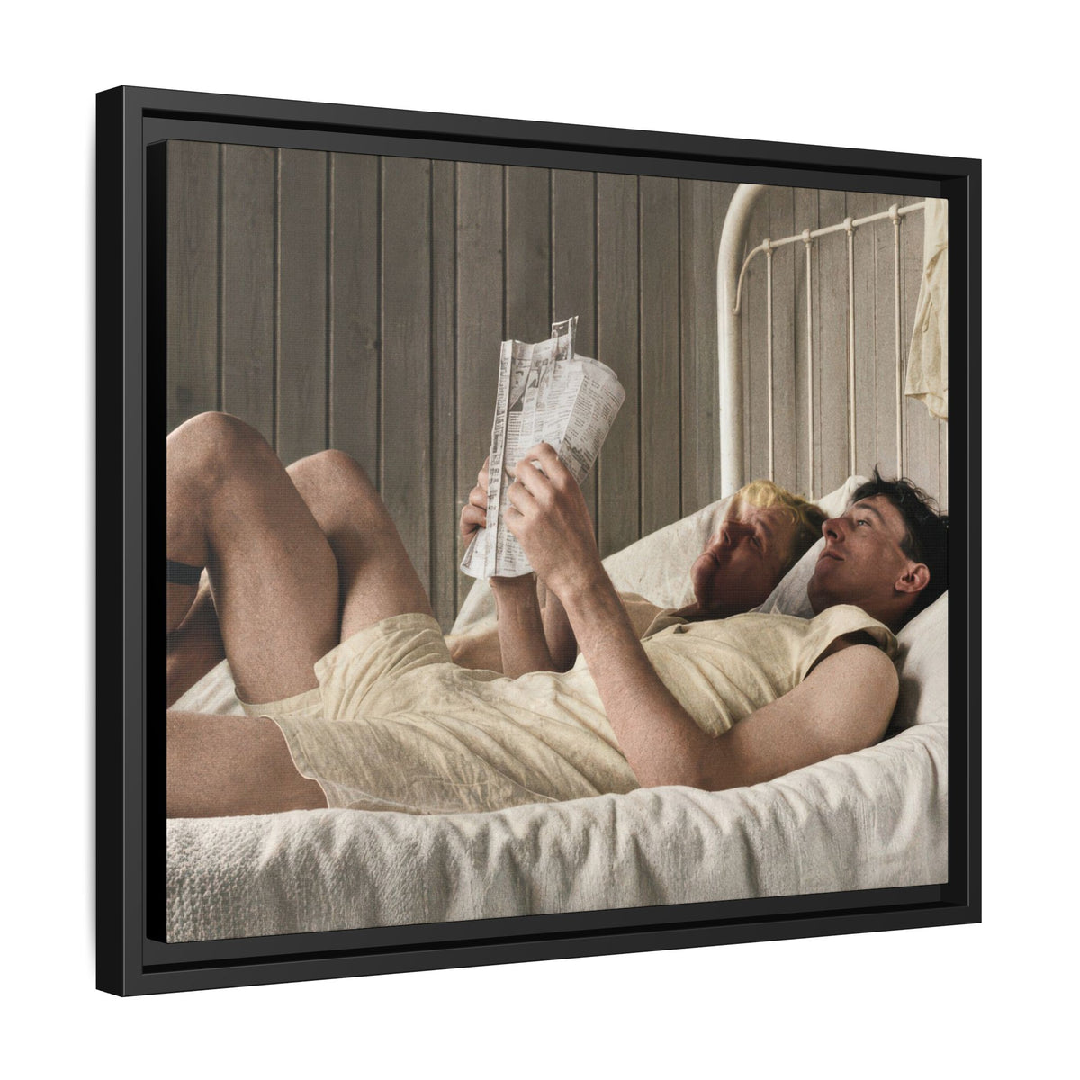 paire 160 | Framed Vintage Photo - Matte Canvas