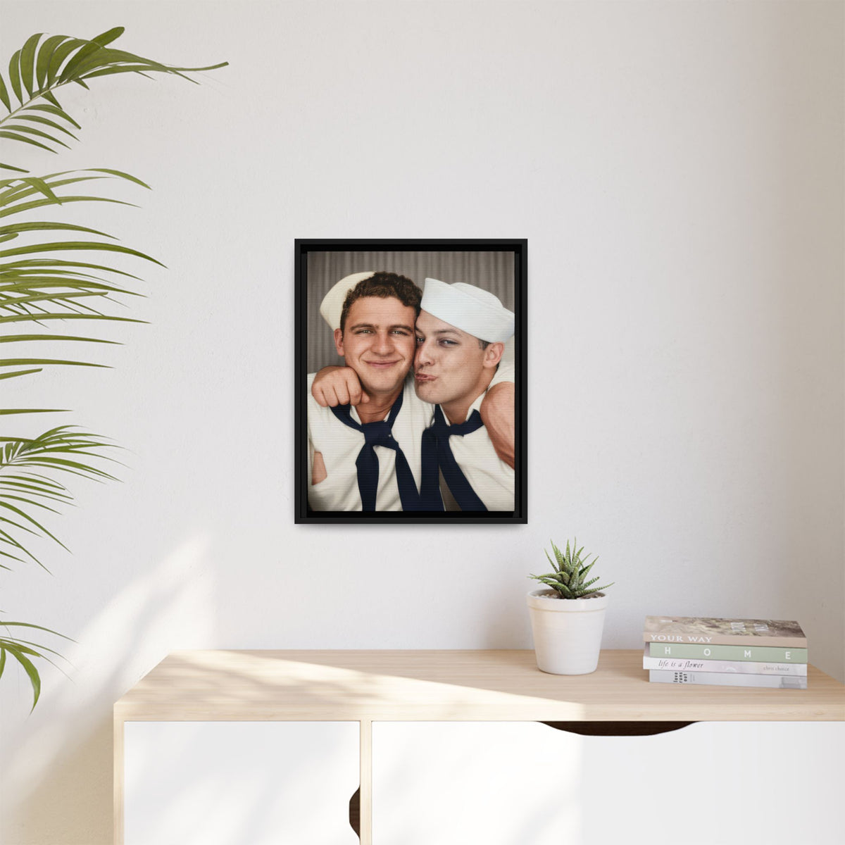 paire 159 | Framed Vintage Photo - Matte Canvas