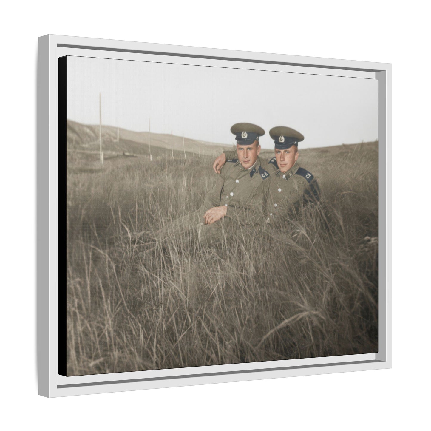 paire 082 | Framed Vintage Photo - Matte Canvas