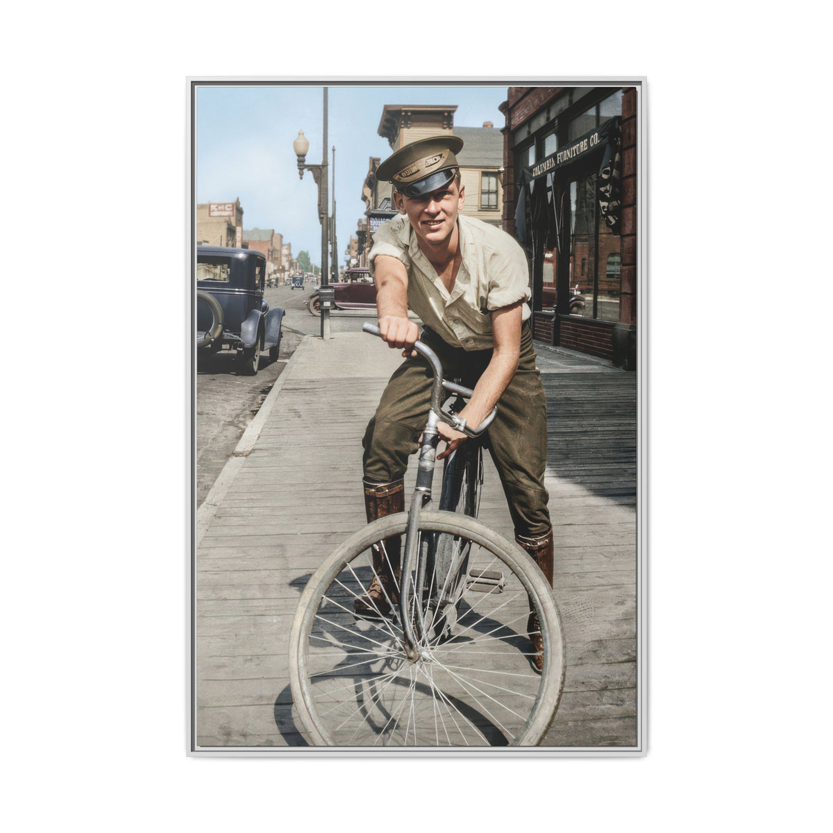 celibataire 007 | Framed Vintage Photo - Matte Canvas