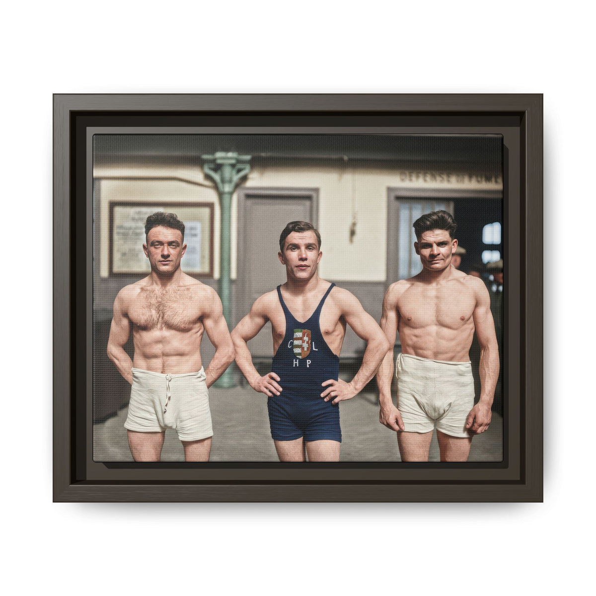 athlétisme 043 | Framed Vintage Photo - Matte Canvas