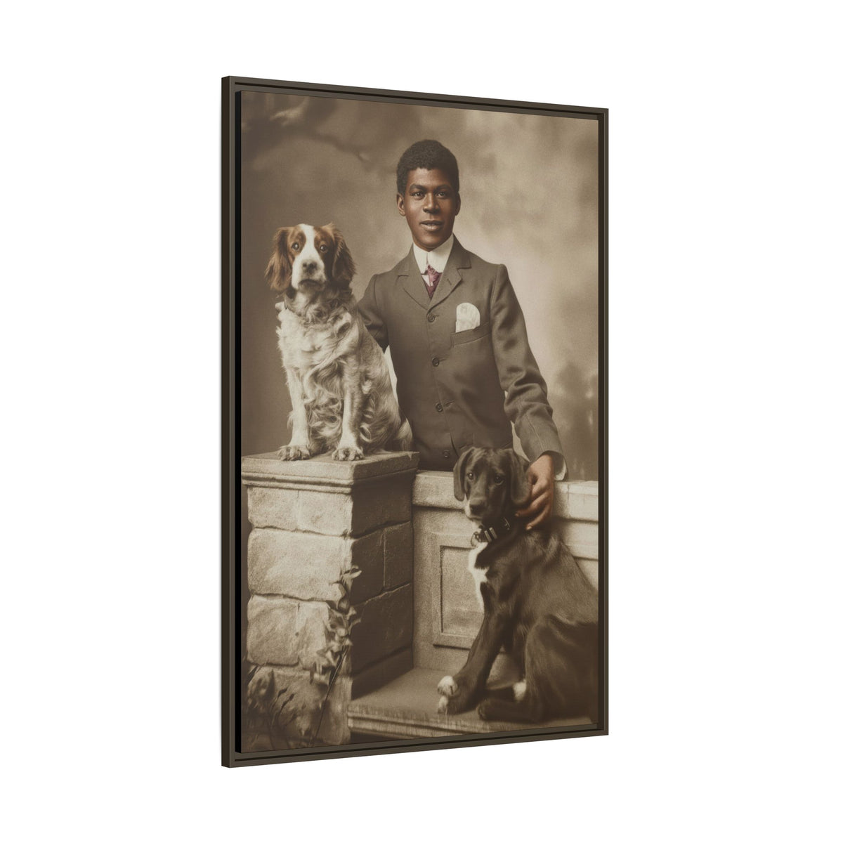 celibataire 009 | Framed Vintage Photo - Matte Canvas