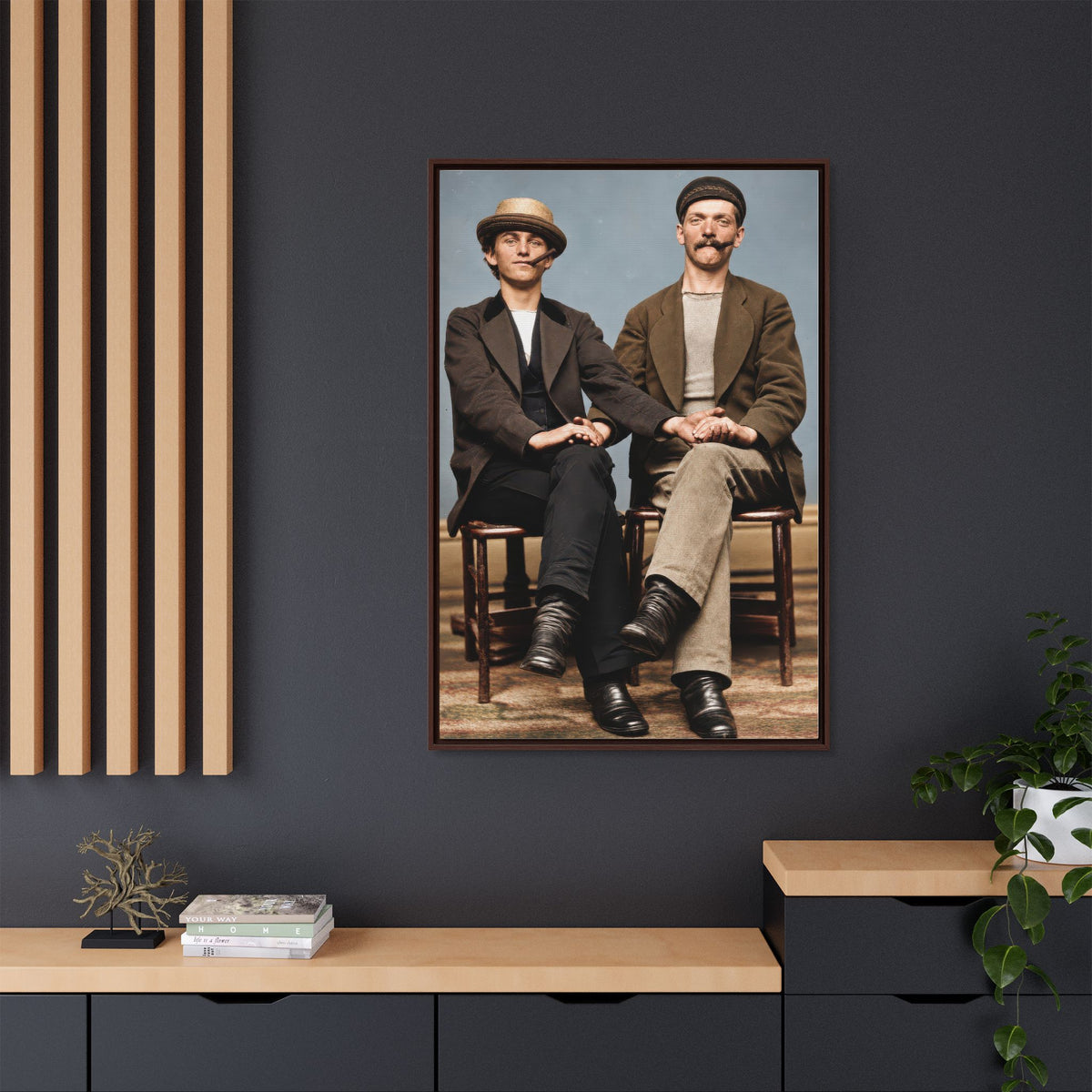 paire 170 | Framed Vintage Photo - Matte Canvas