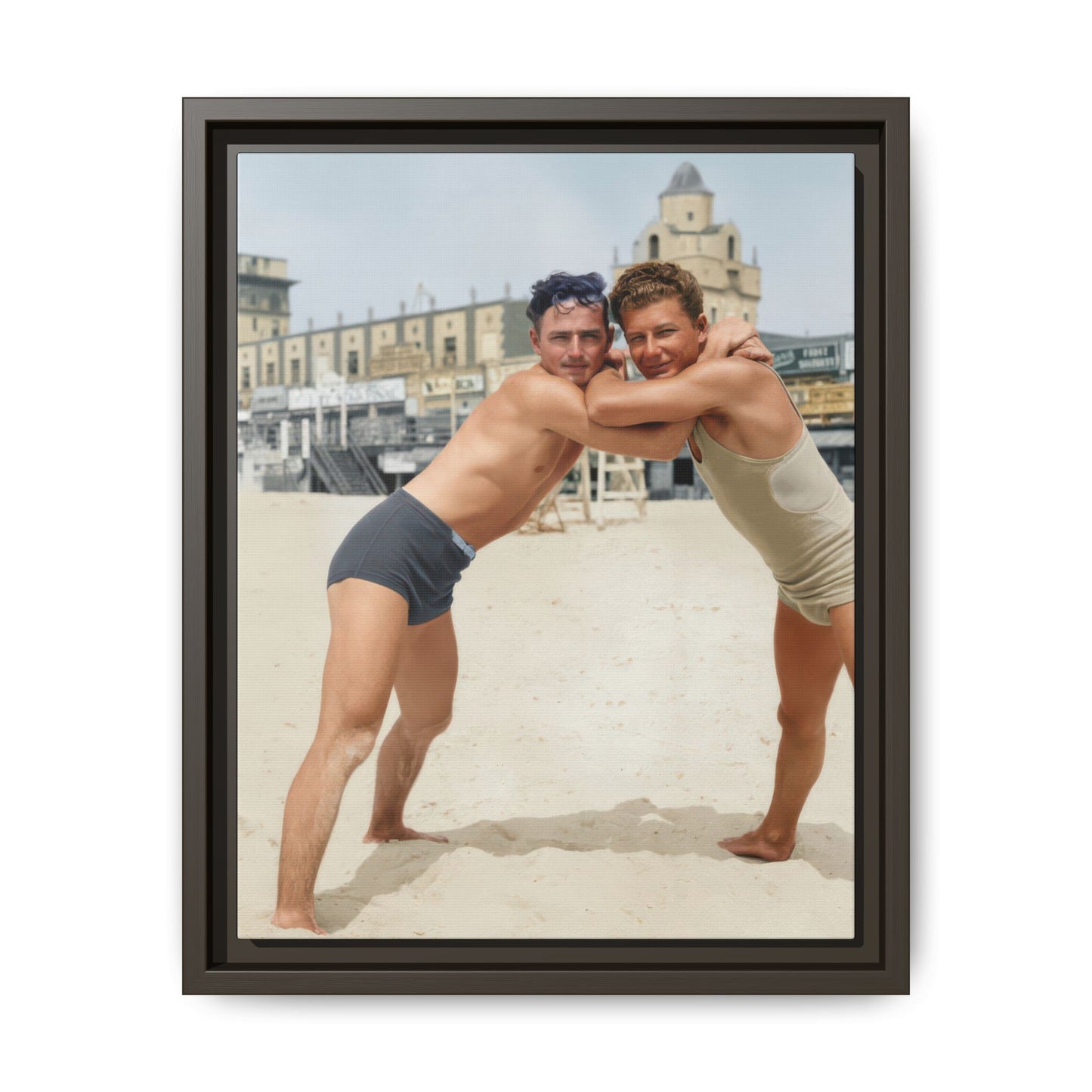 early 20th century physical culture historical photo canvas 