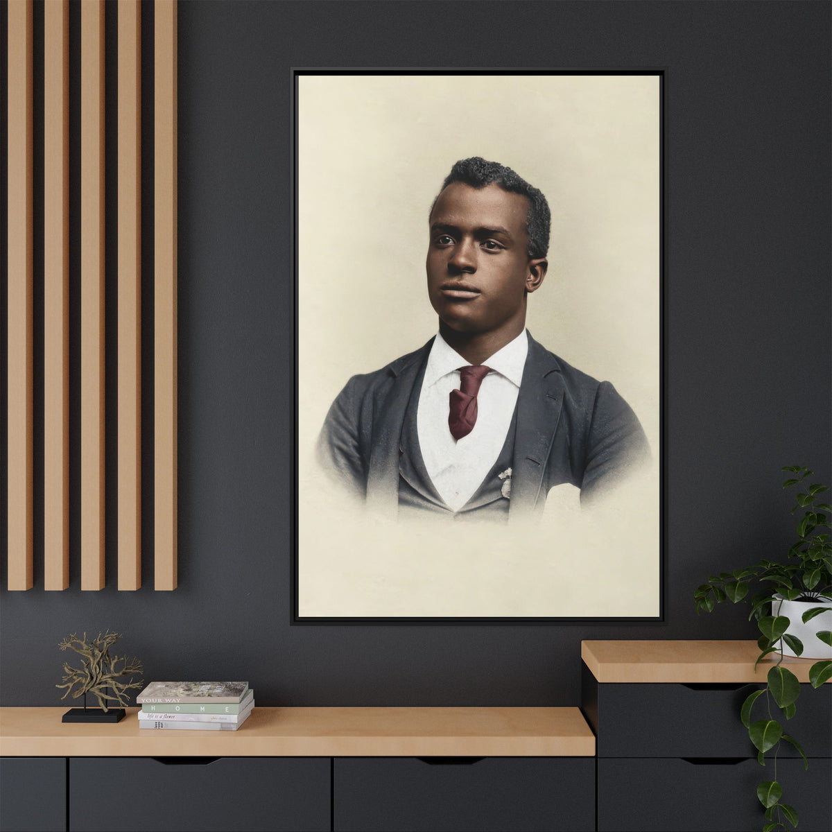 celibataire 027 | Framed Vintage Photo - Matte Canvas