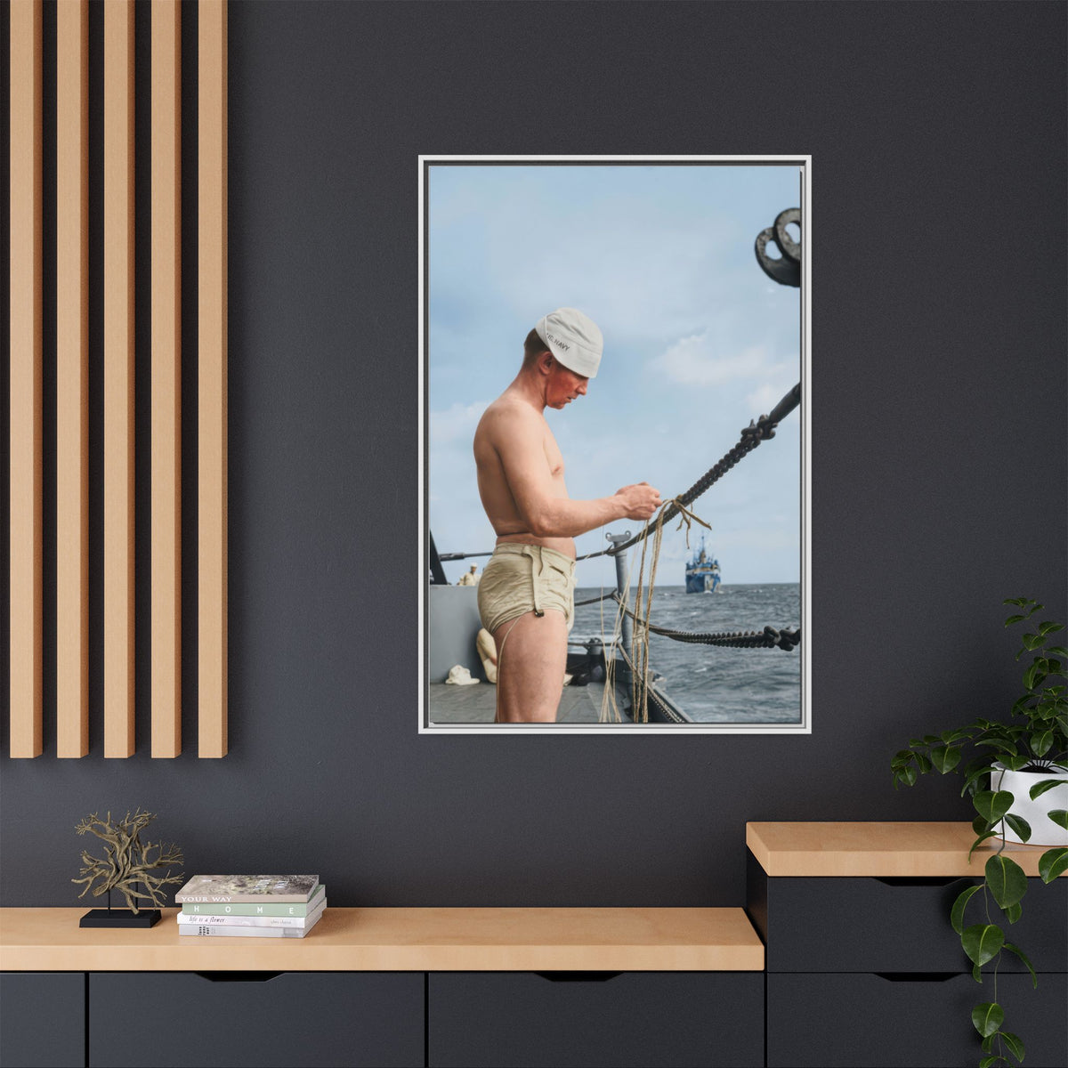 celibataire 043 | Framed Vintage Photo - Matte Canvas