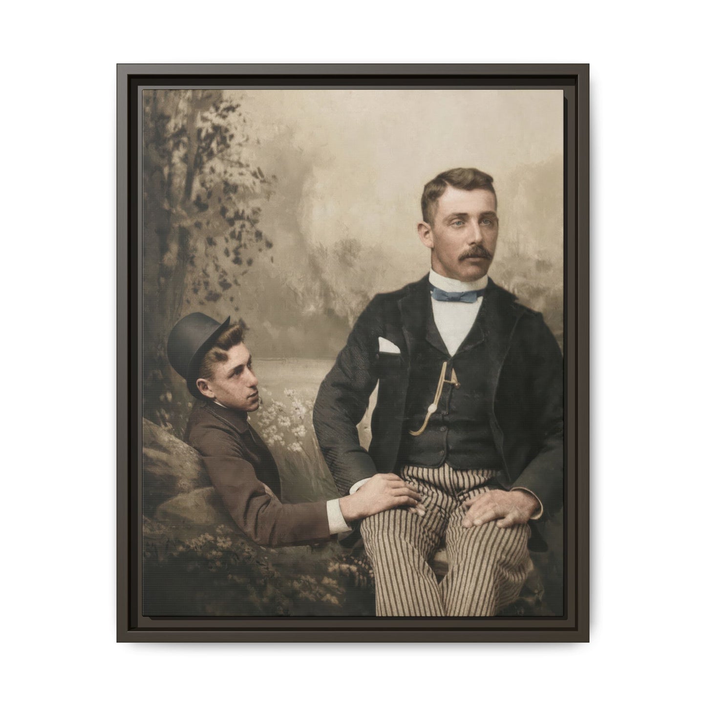 paire 100 | Framed Vintage Photo - Matte Canvas