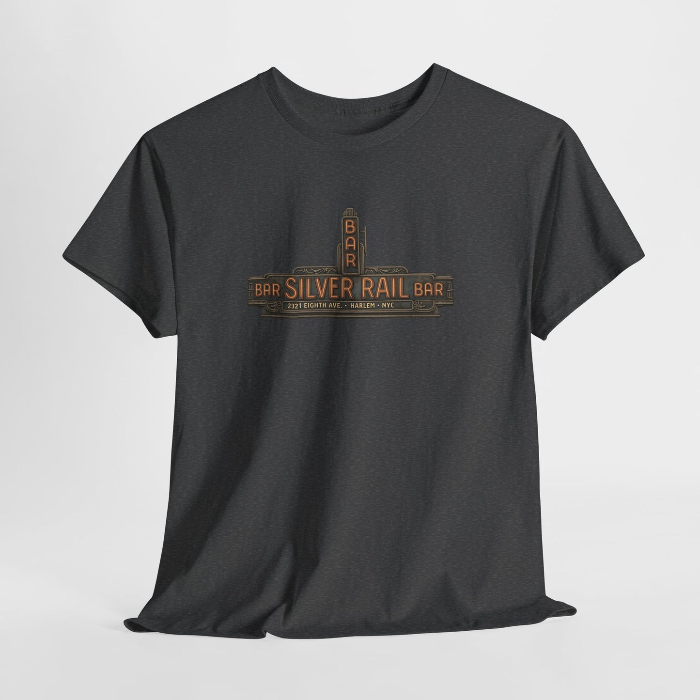 Silver Rail Bar Harlem LGBTQ Nightlife T-Shirt | Vintage Neon Sign Queer History Tee