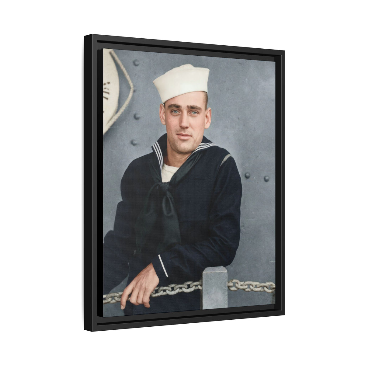 celibataire 023 | Framed Vintage Photo - Matte Canvas