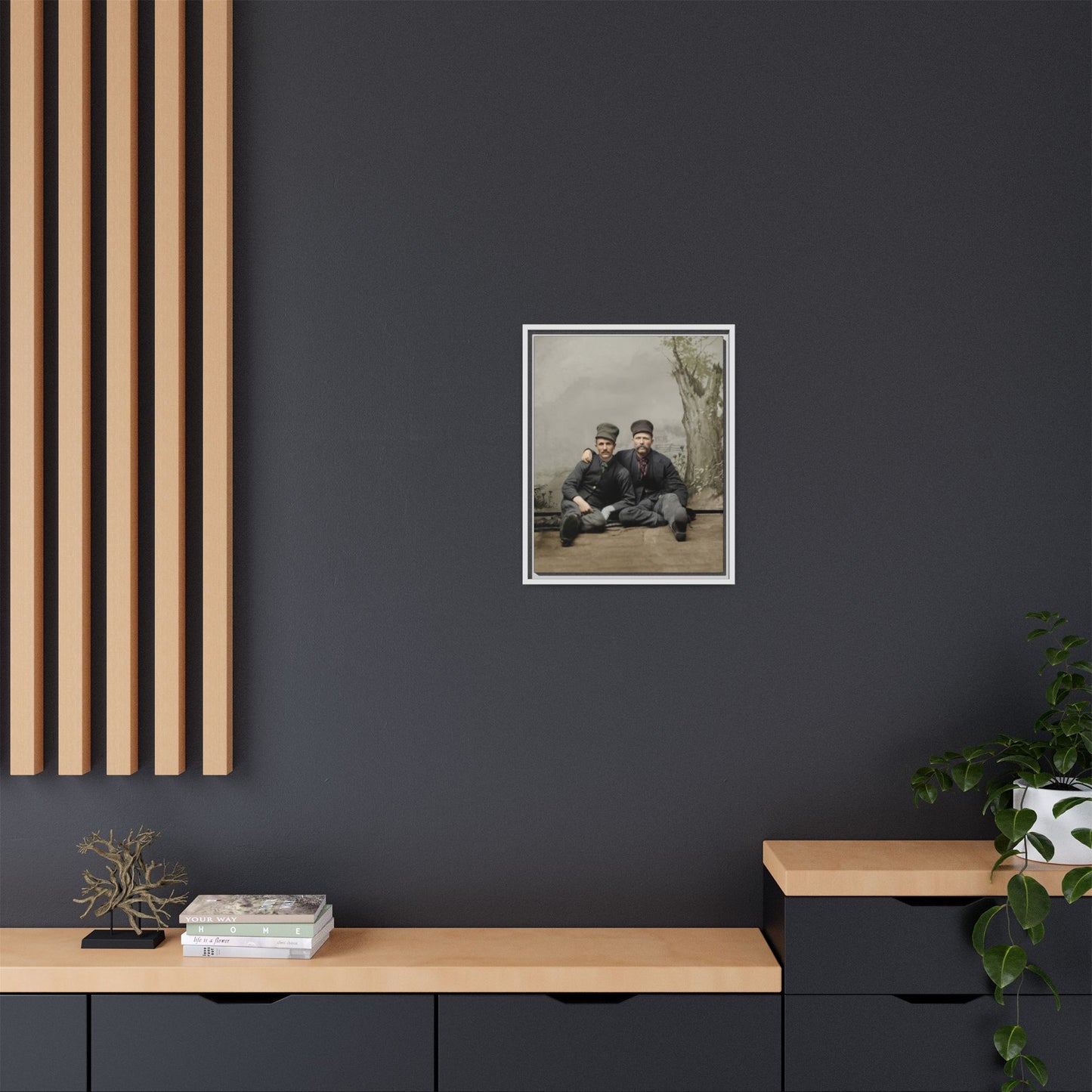 paire 037 | Framed Vintage Photo - Matte Canvas