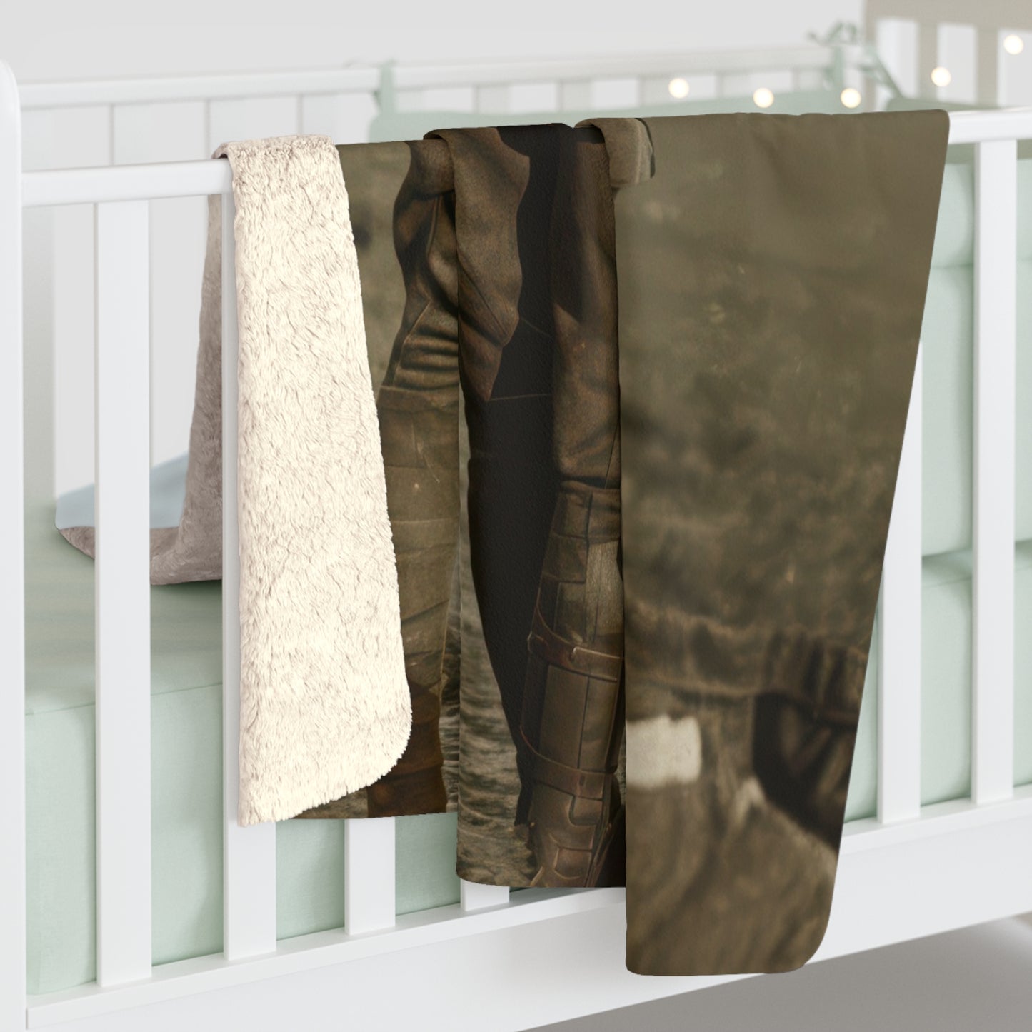 Heirloom Sherpa Blanket – paire 021 Premium fleece throw · 50x60, 60x80