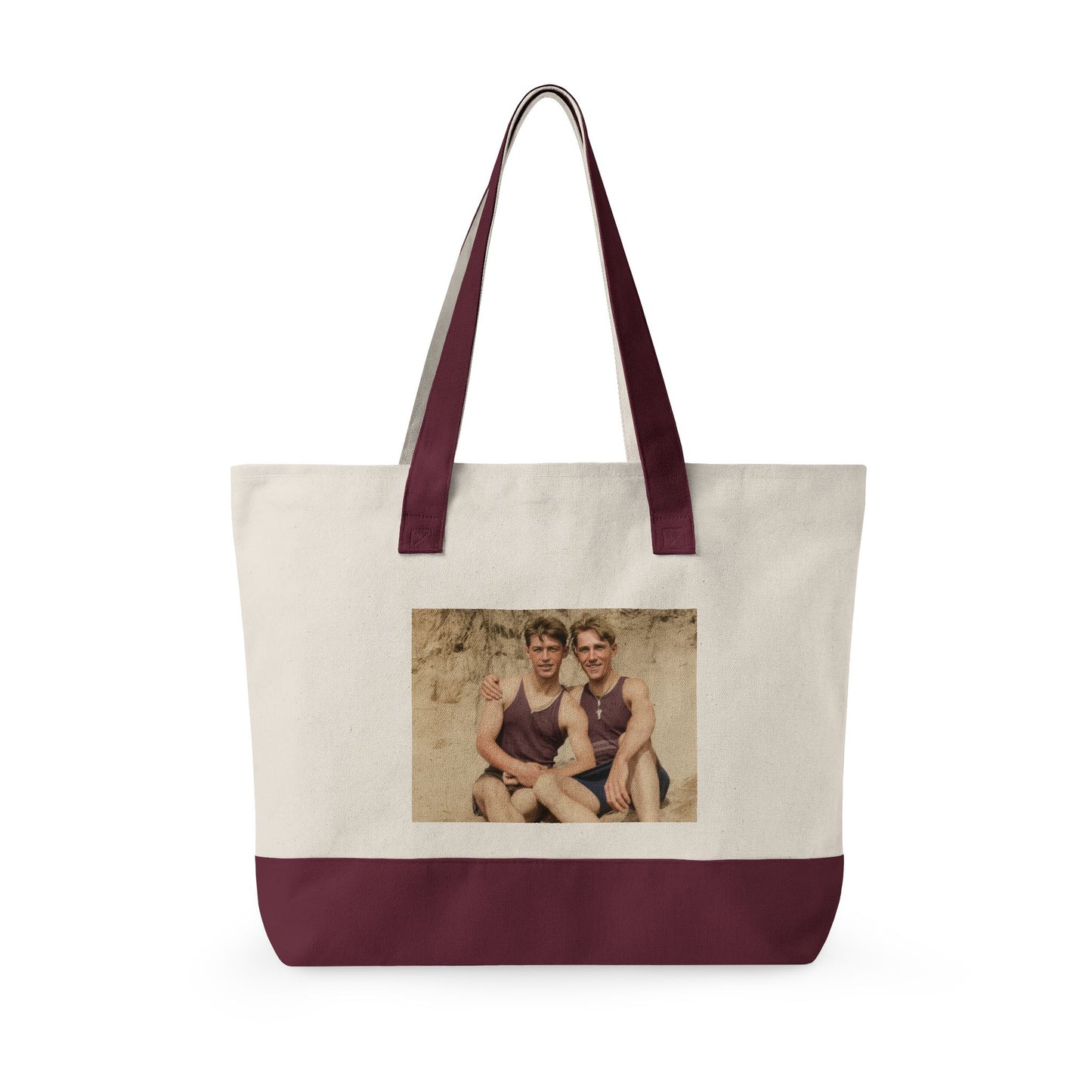Beach Day Zippered Canvas Tote | Nager 002