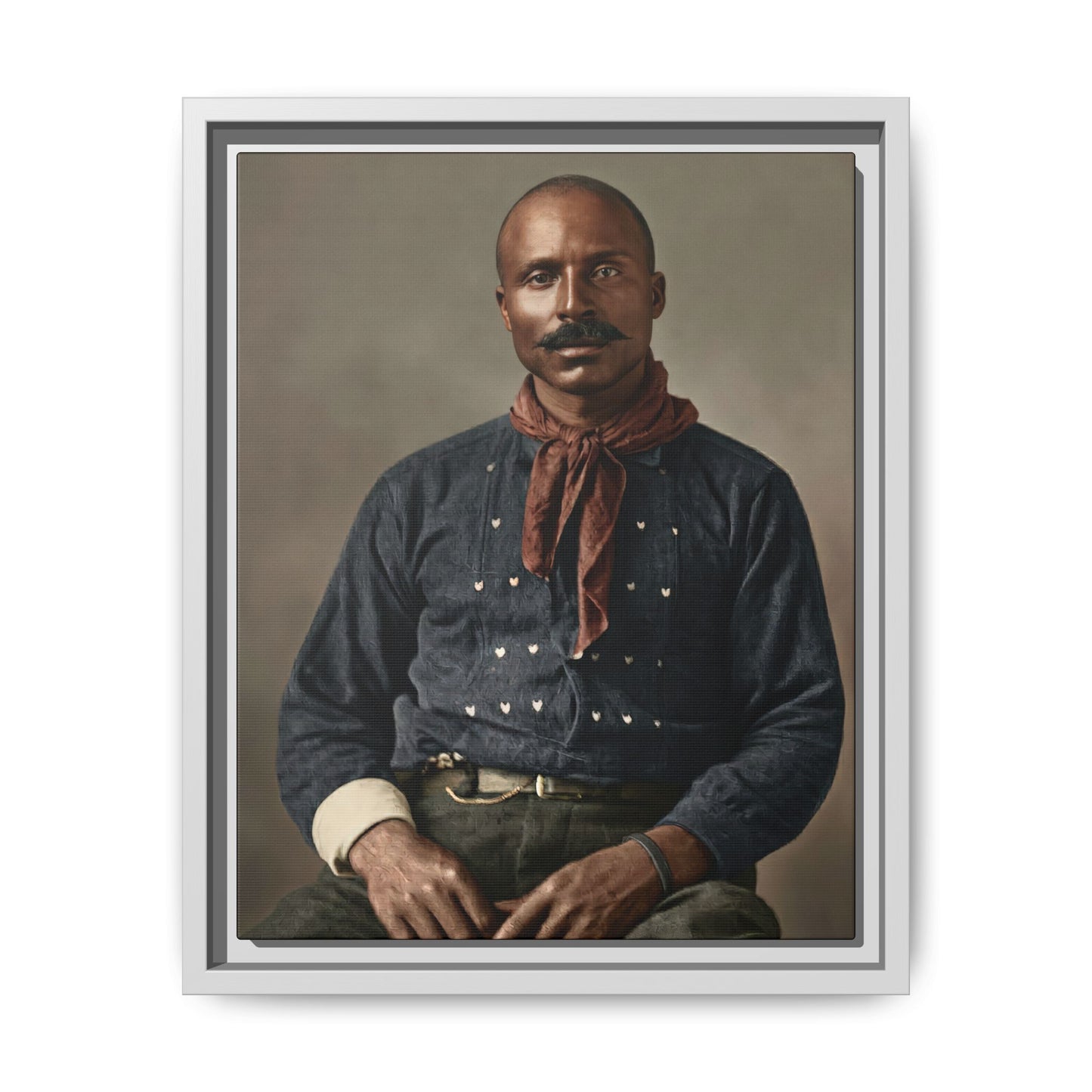 celibataire 017 | Framed Vintage Photo - Matte Canvas