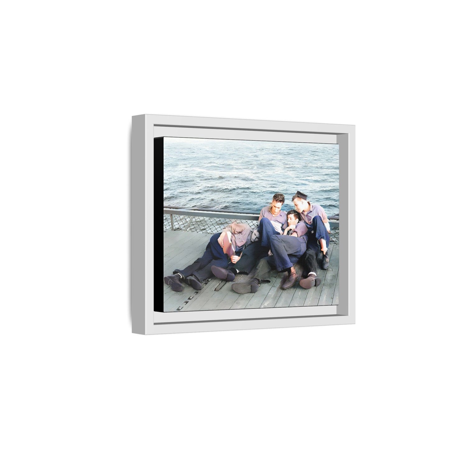 hommes 025 | Framed Vintage Photo - Matte Canvas