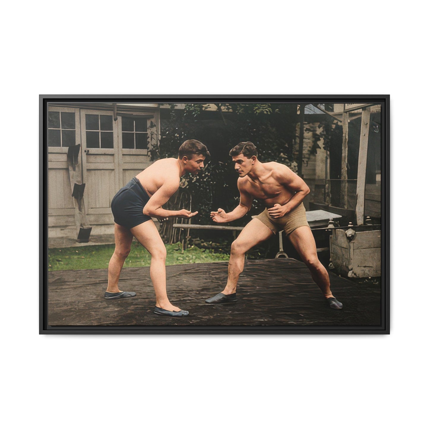 athlétisme 033 | Framed Vintage Photo - Matte Canvas
