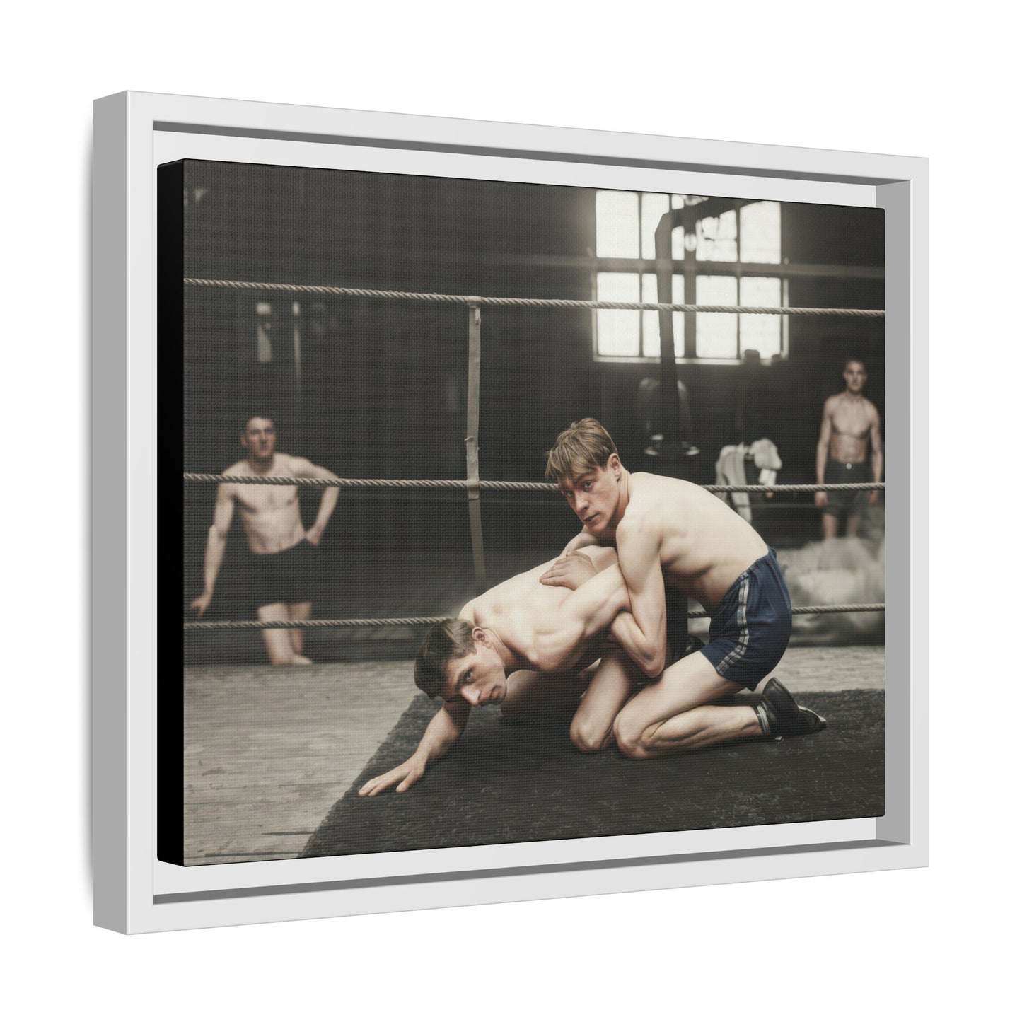 athlétisme 005 | Framed Vintage Photo - Matte Canvas