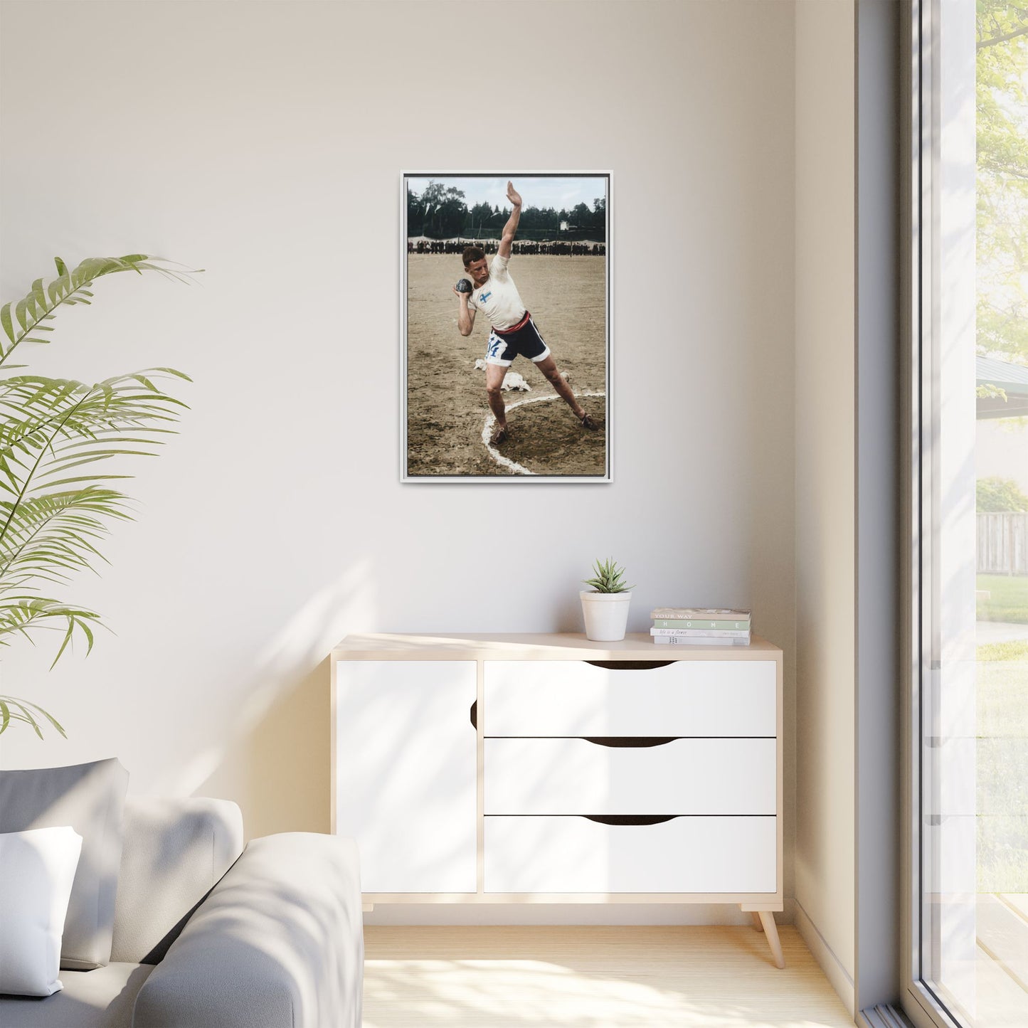 athlétisme 037 | Framed Vintage Photo - Matte Canvas