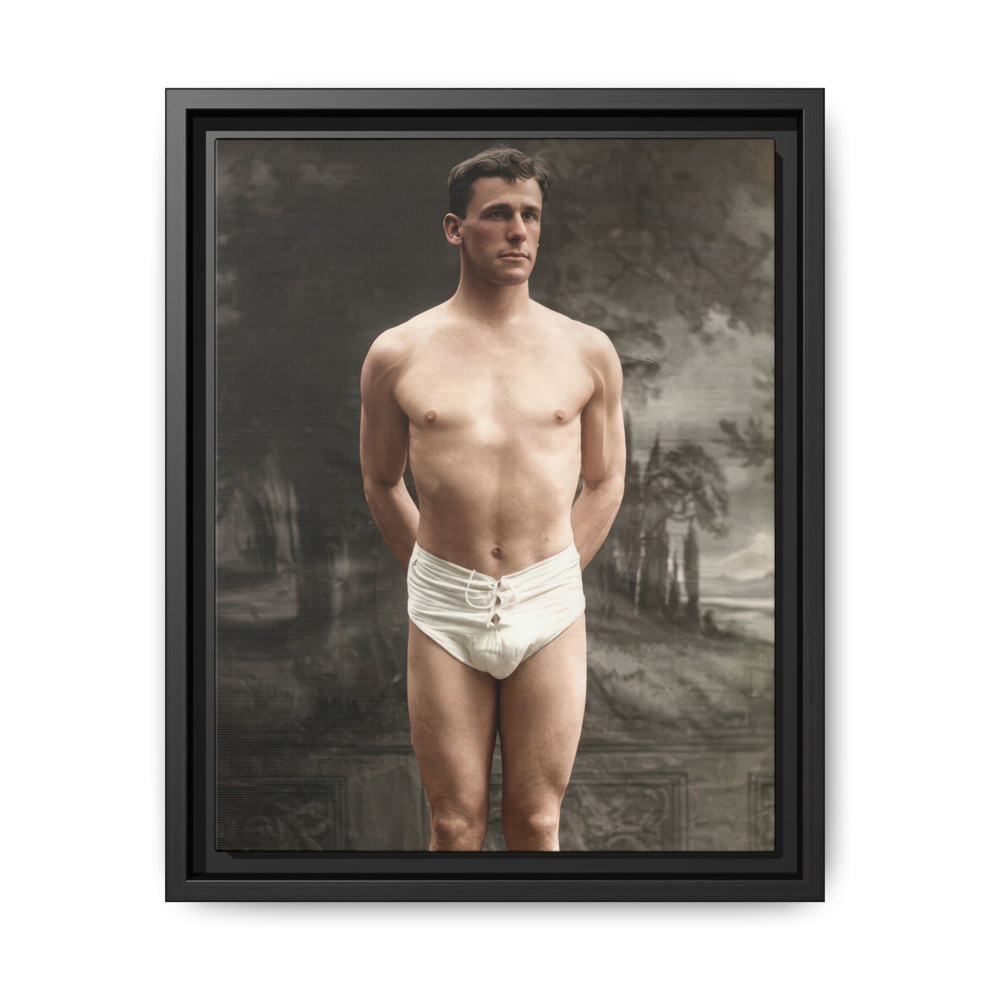 athlétisme 017  | Framed Vintage Photo - Matte Canvas