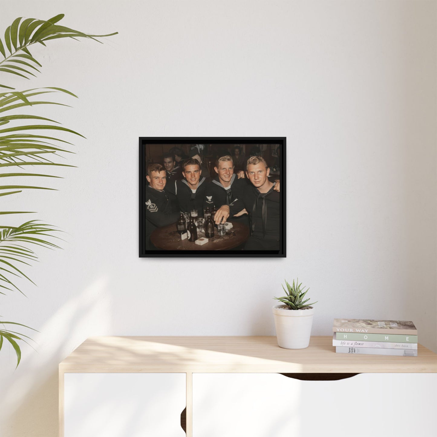 hommes 007 | Framed Vintage Photo - Matte Canvas