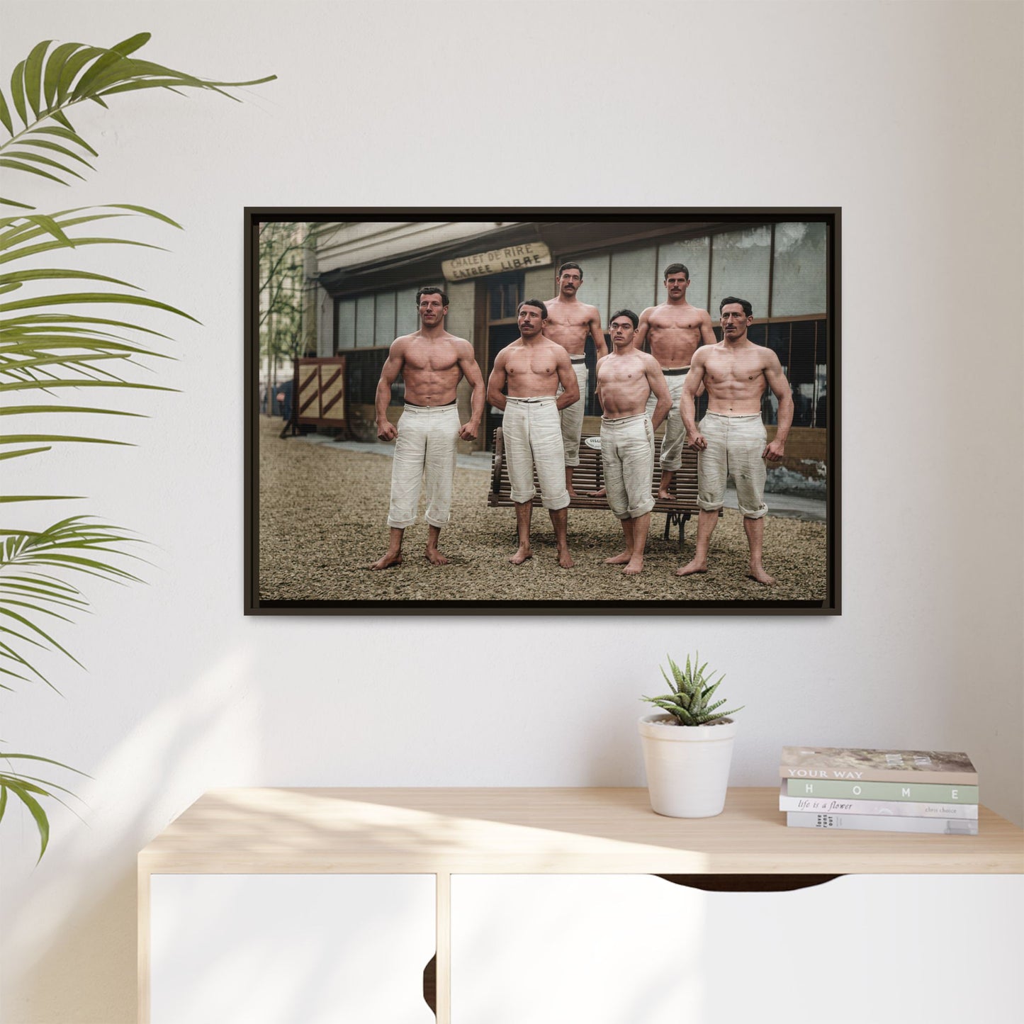 athlétisme 044| Framed Vintage Photo - Matte Canvas