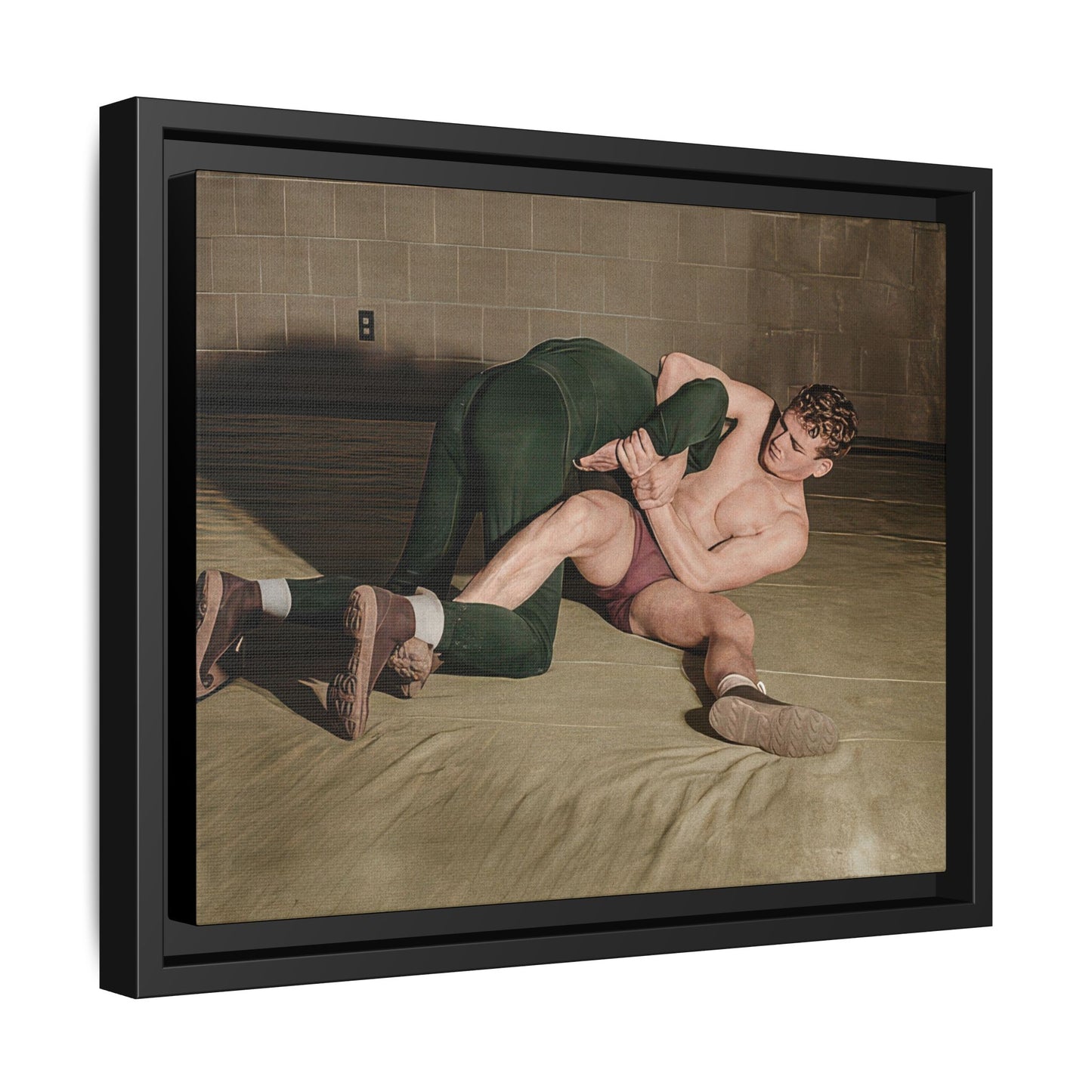 athlétisme 032 | Framed Vintage Photo - Matte Canvas