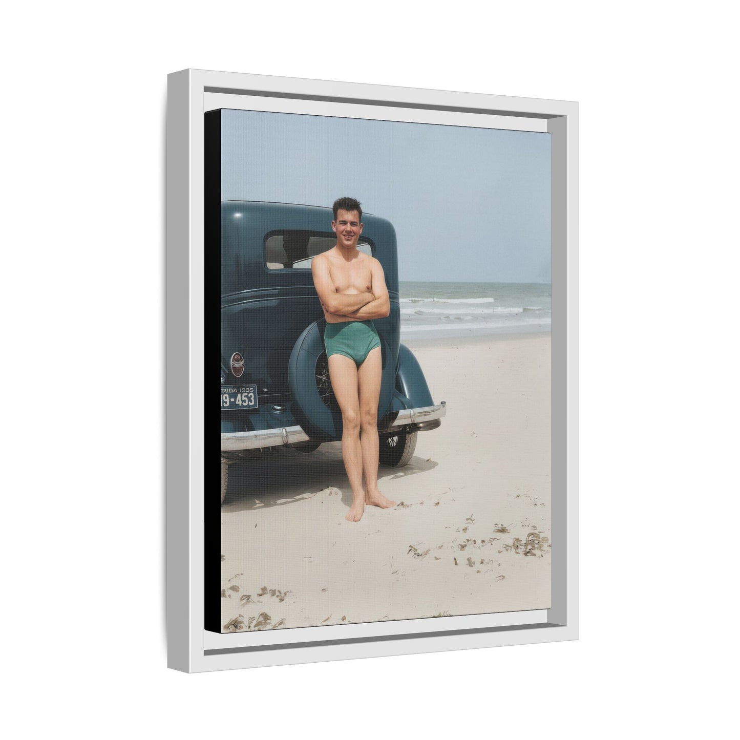nager 046 | Framed Vintage Photo - Matte Canvas