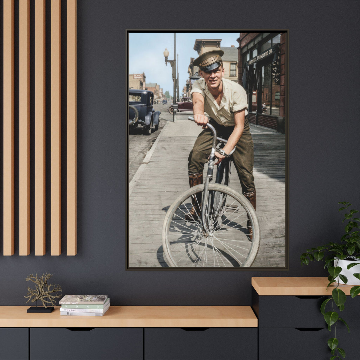 celibataire 007 | Framed Vintage Photo - Matte Canvas
