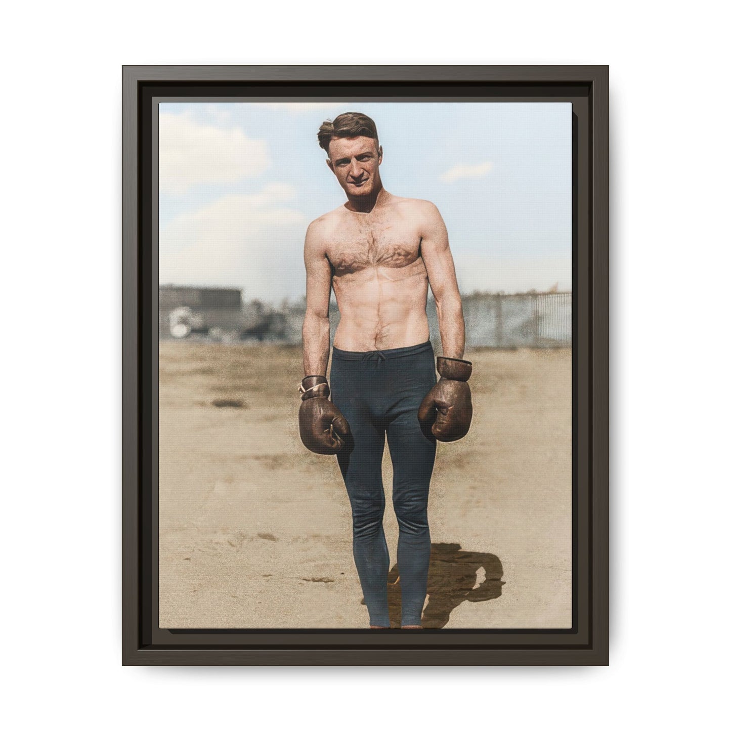 Copy of athlétisme 039 | Framed Vintage Photo - Matte Canvas