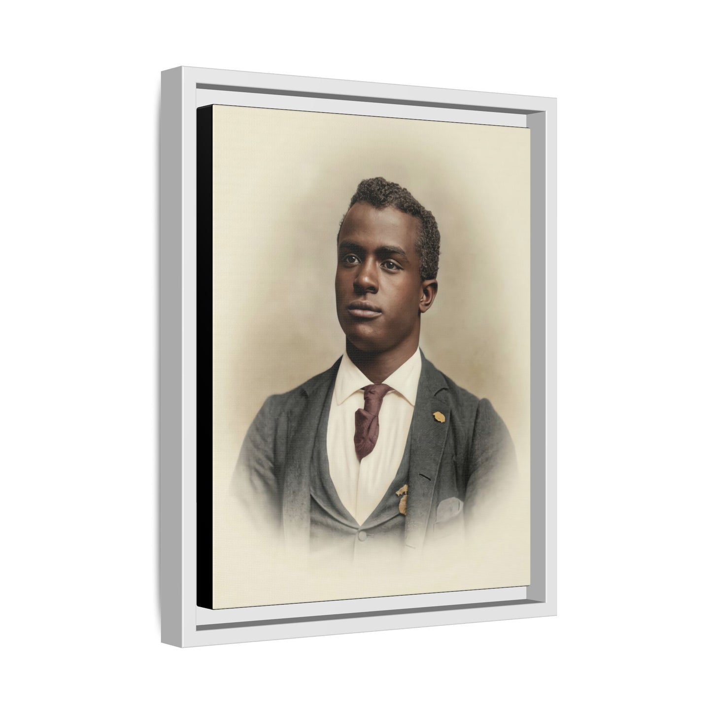 celibataire 027 | Framed Vintage Photo - Matte Canvas