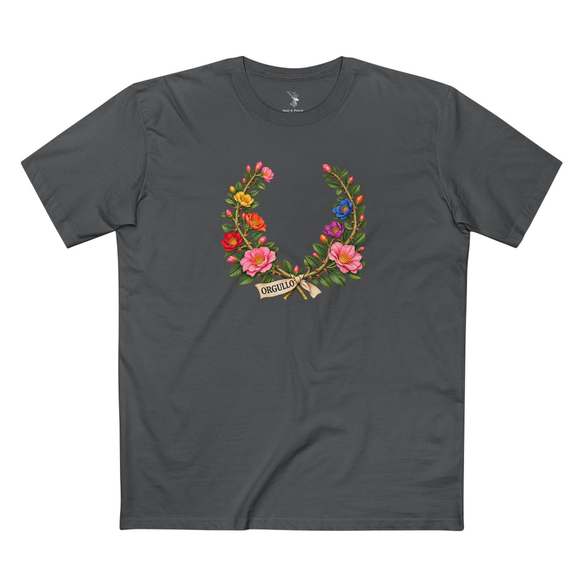 Dominican Bayahibe Rose Pride T-Shirt | ORGULLO Laurel Wreath Tee