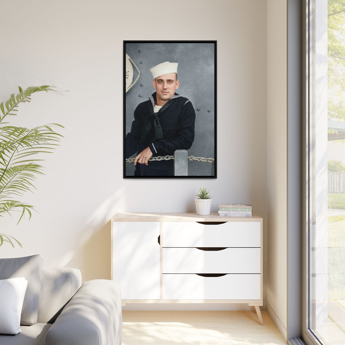 celibataire 023 | Framed Vintage Photo - Matte Canvas