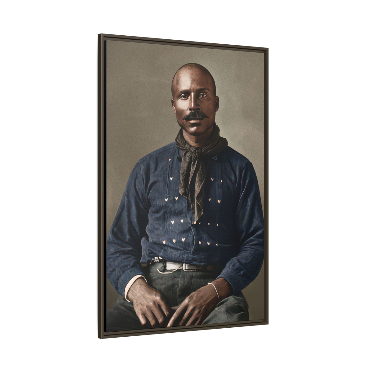 celibataire 017 | Framed Vintage Photo - Matte Canvas