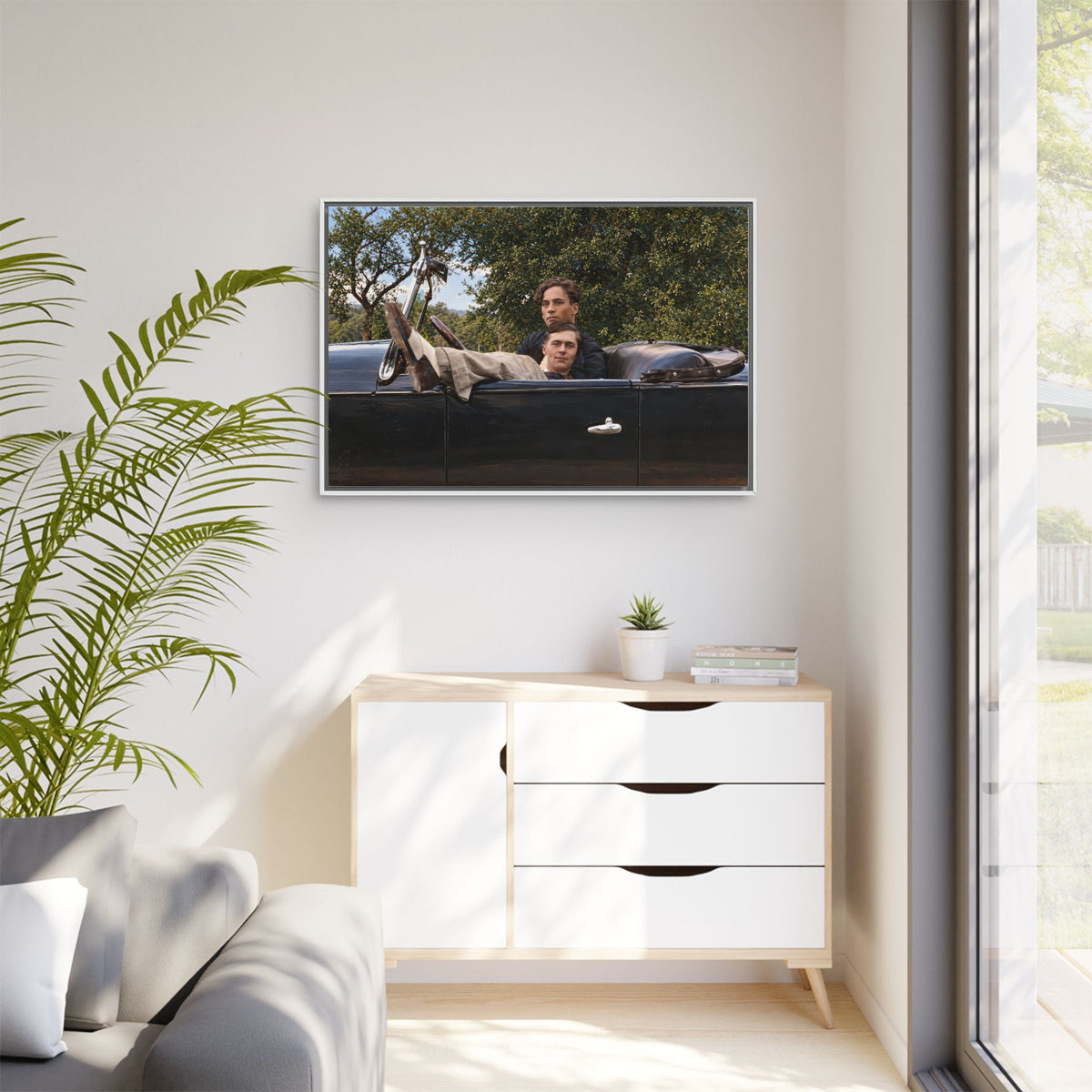 paire 164 | Framed Vintage Photo - Matte Canvas