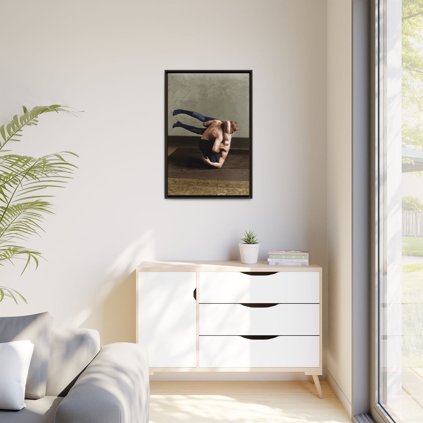 athlétisme 026 | Framed Vintage Photo - Matte Canvas