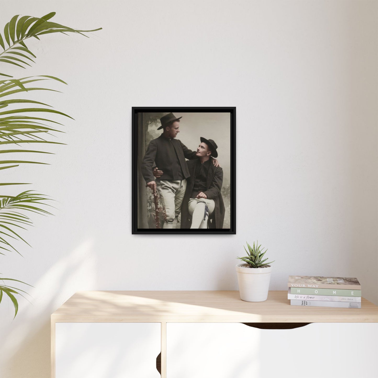 paire 092 | Framed Vintage Photo - Matte Canvas