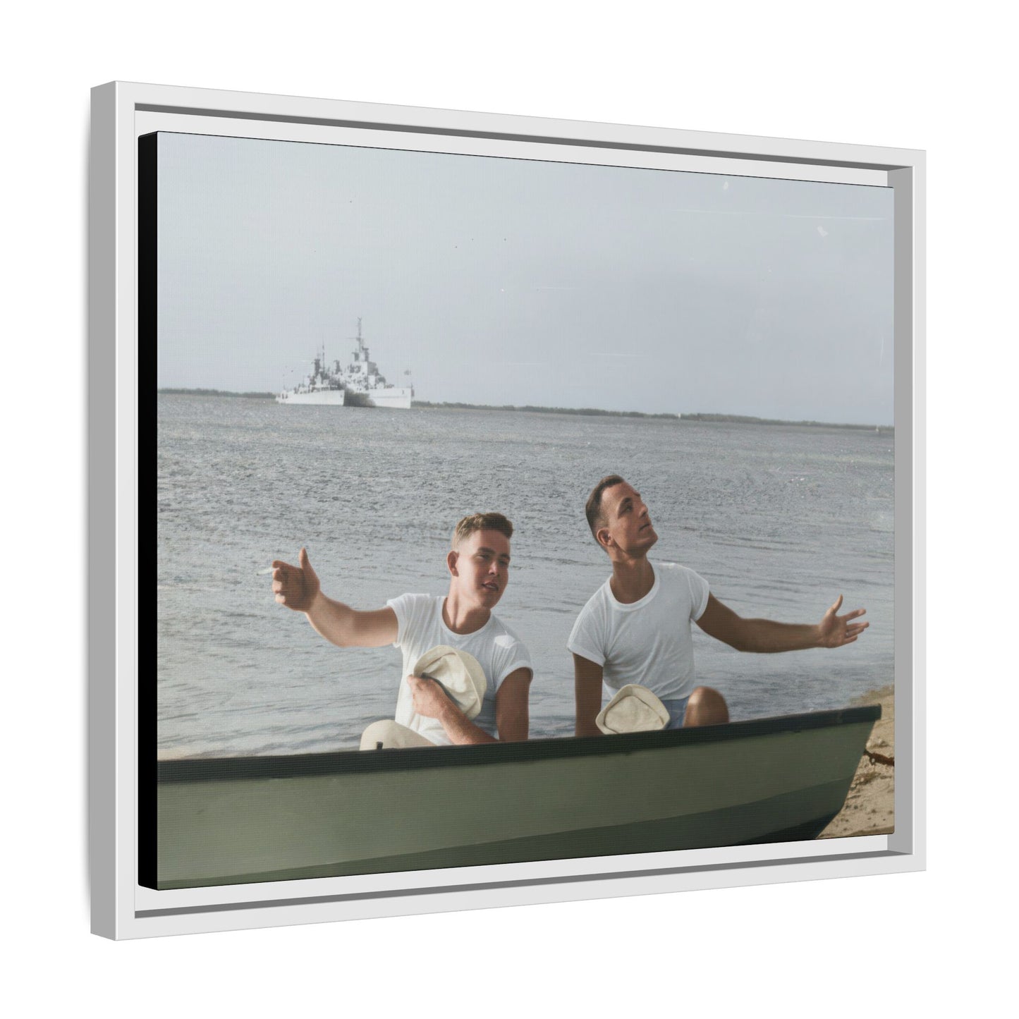 paire 099 | Framed Vintage Photo - Matte Canvas