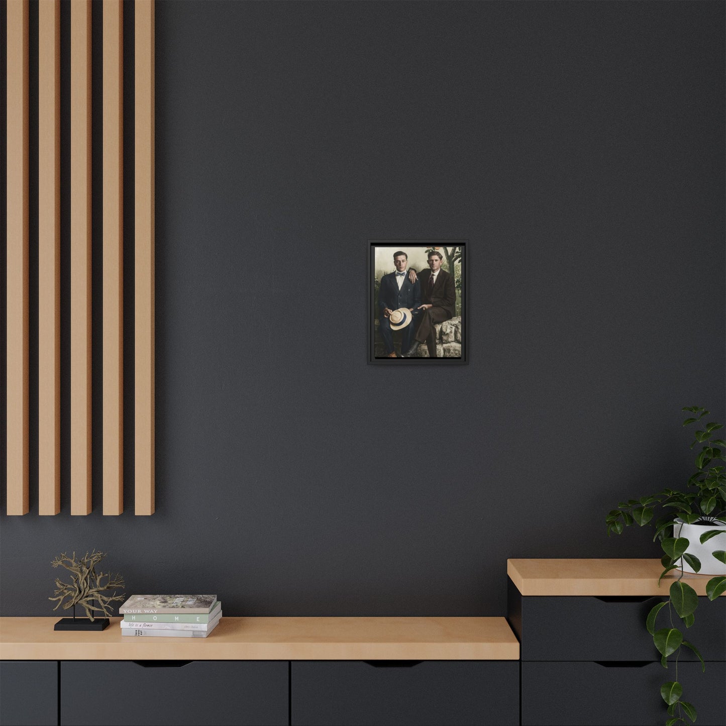 paire 062 | Framed Vintage Photo - Matte Canvas
