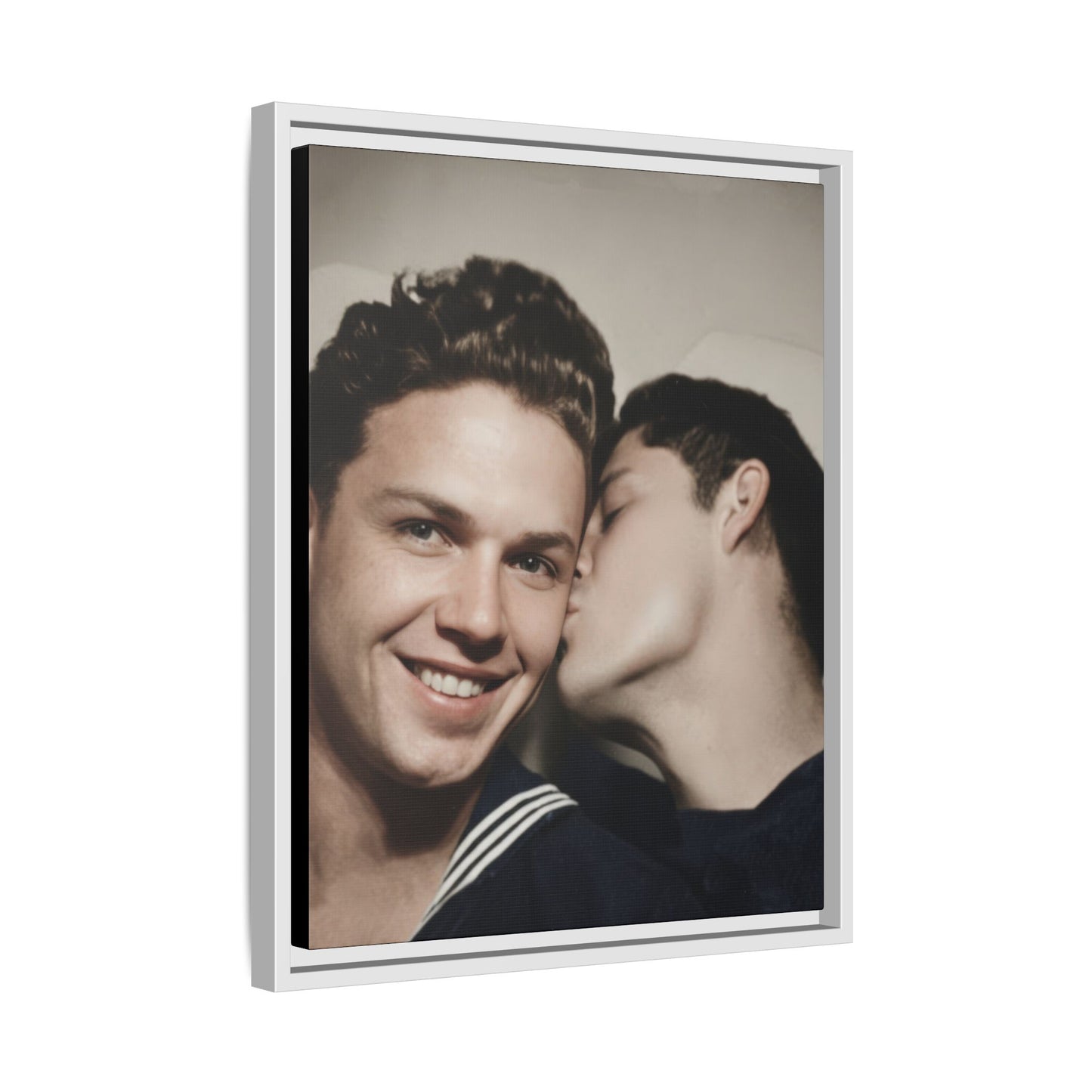 paire 035 | Framed Vintage Photo - Matte Canvas