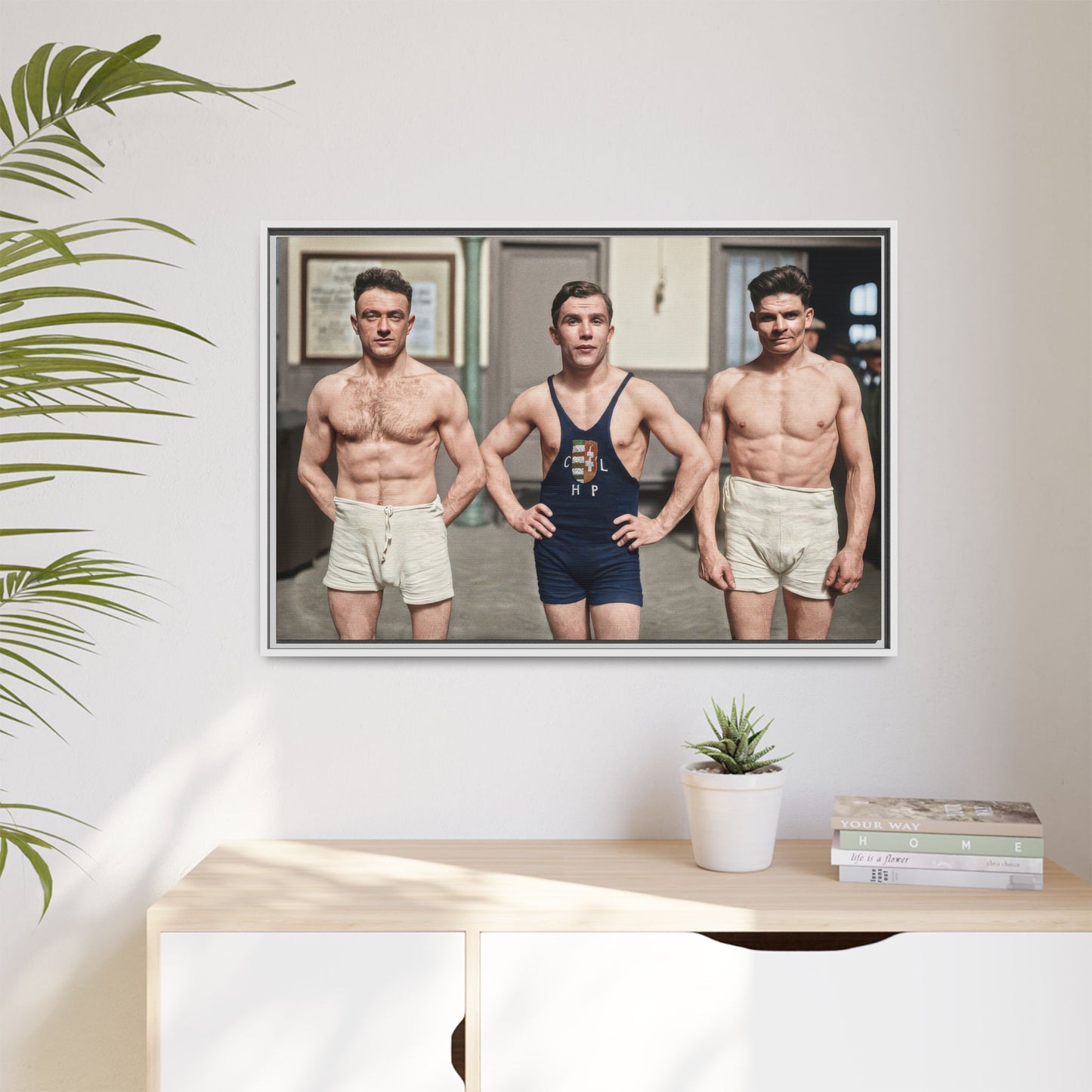 athlétisme 043 | Framed Vintage Photo - Matte Canvas