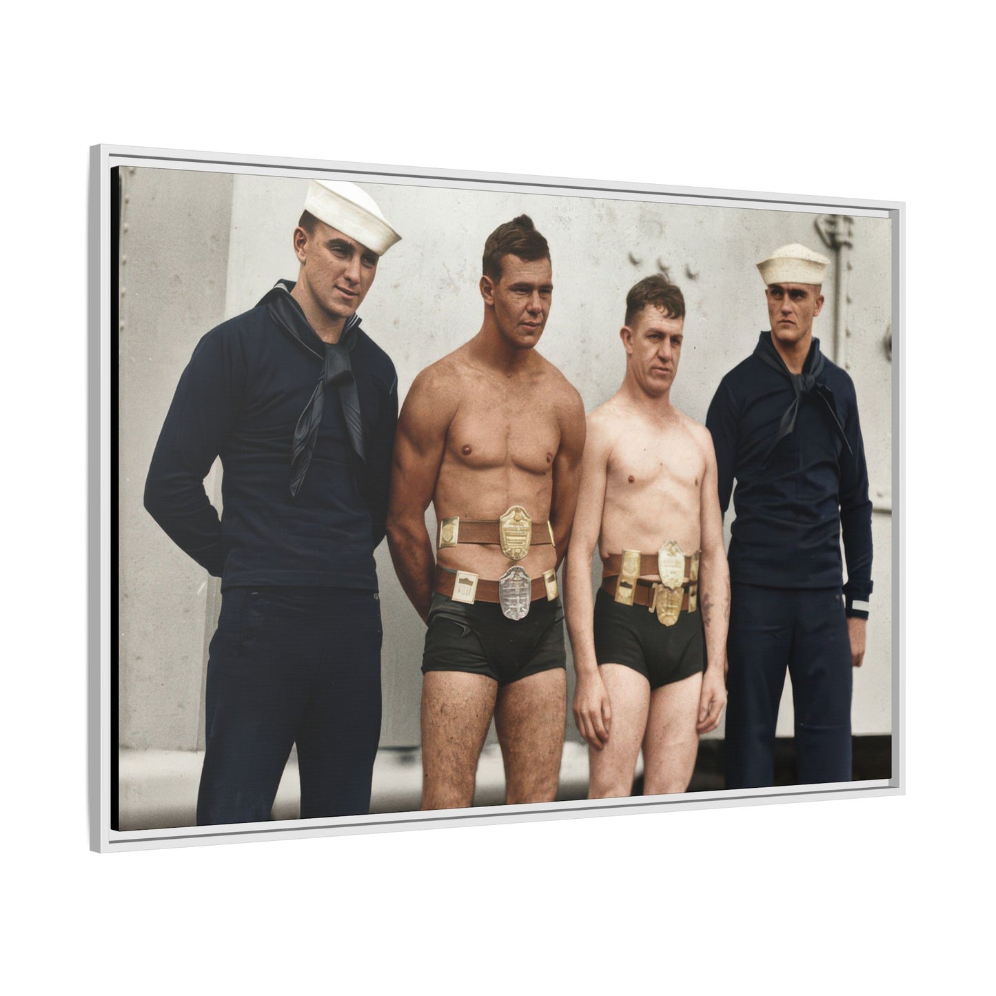 athlétisme 049 | Framed Vintage Photo - Matte Canvas