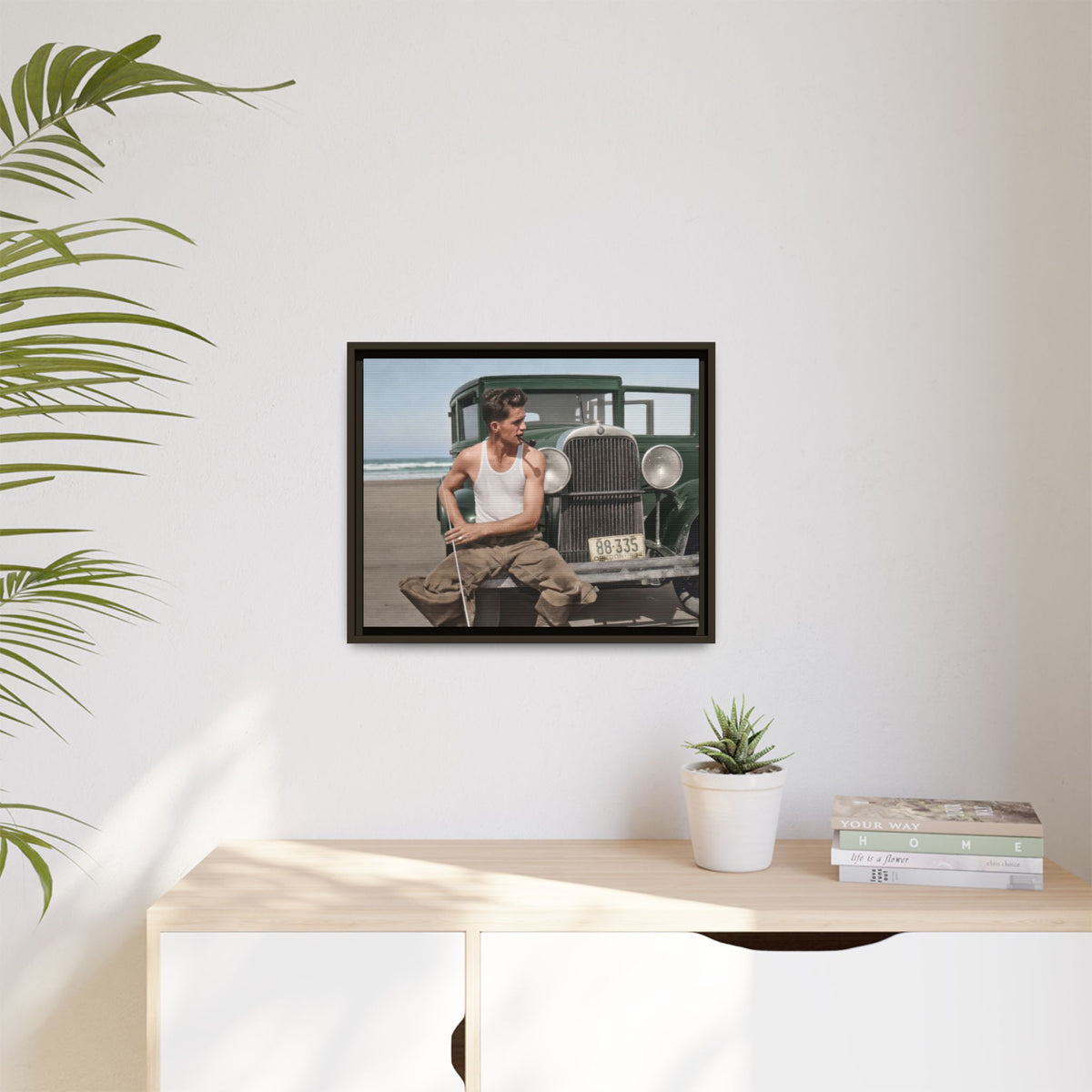 celibataire 008 | Framed Vintage Photo - Matte Canvas