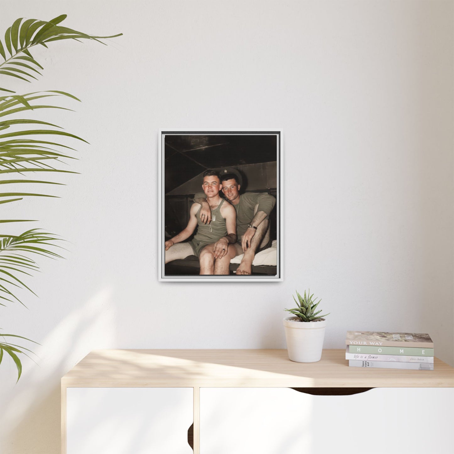 paire 040 | Framed Vintage Photo - Matte Canvas