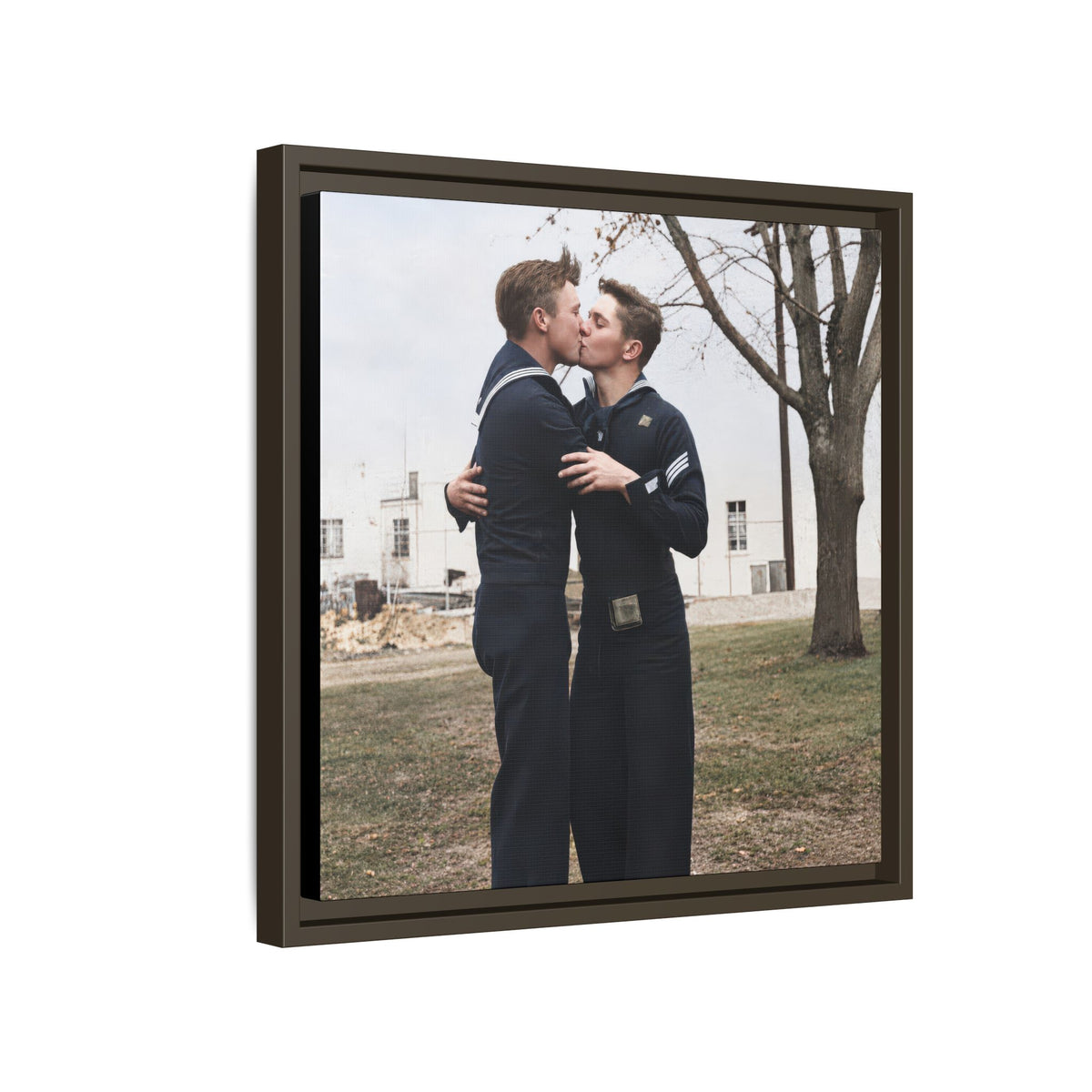 paire 034 | Framed Vintage Photo - Matte Canvas